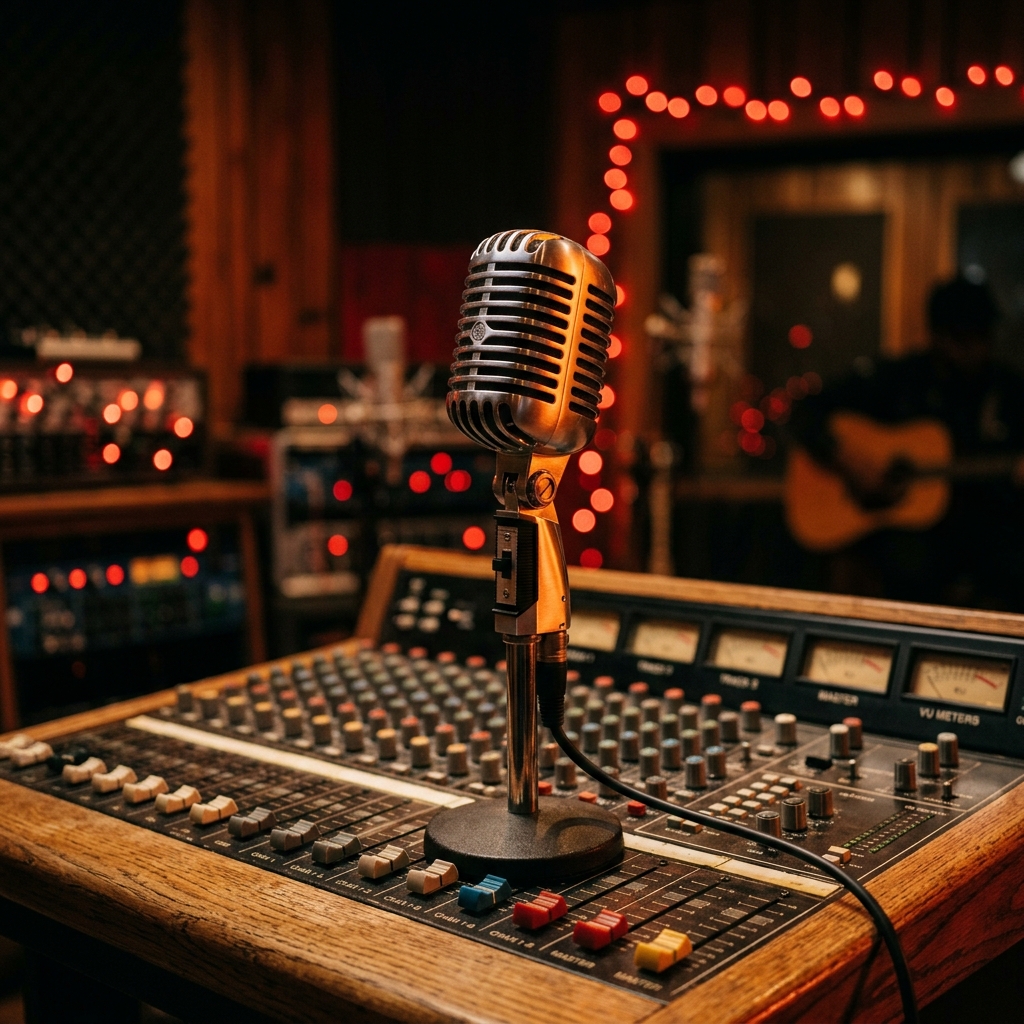Voix Off & Son • Micro Studio Vintage Chaleureux